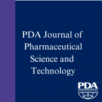 Cover of PDA Journal of Pharmaceutical Science and Technology, featuring the journal title in white text on a dark blue background, with the Parenteral Drug Association logo in the bottom right corner. This issue focuses on critical topics like container closure integrity.