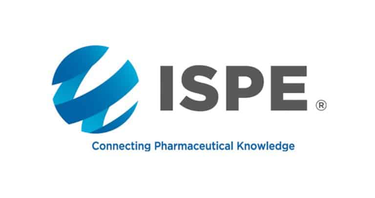 The ISPE logo, with its blue globe-like symbol next to the acronym 